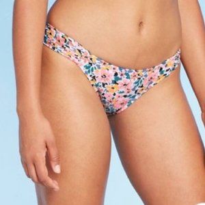 Xhilaration Juniors' Hipster Bikini Bottom- Multi color Floral Print size M